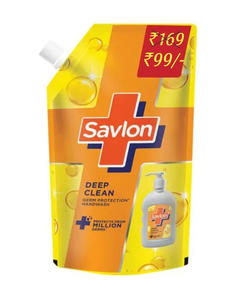 Savlon Deep Clean Handwash,Refill Pouch-675 ml